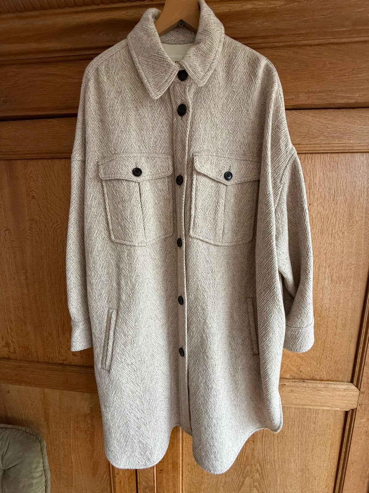Nieuwstraat Isabel Marant Etoile jas maat FR42, Verzenden, Zo goed als nieuw, Beige