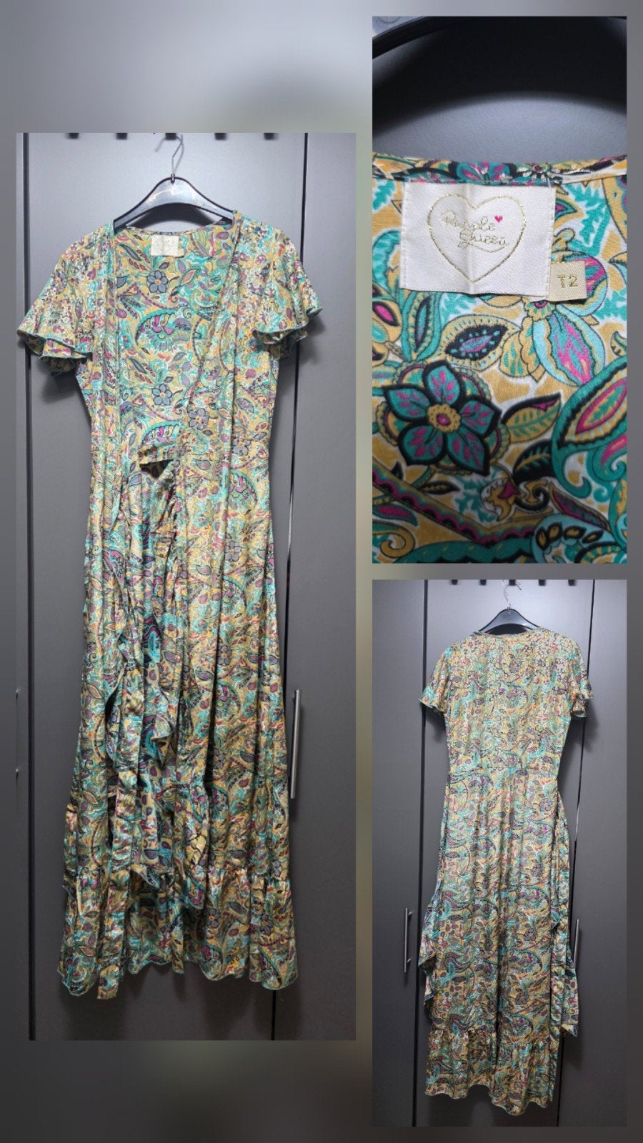 Prachtige wikkeljurk met paisleyprint, Kleding | Dames, Ophalen of Verzenden
