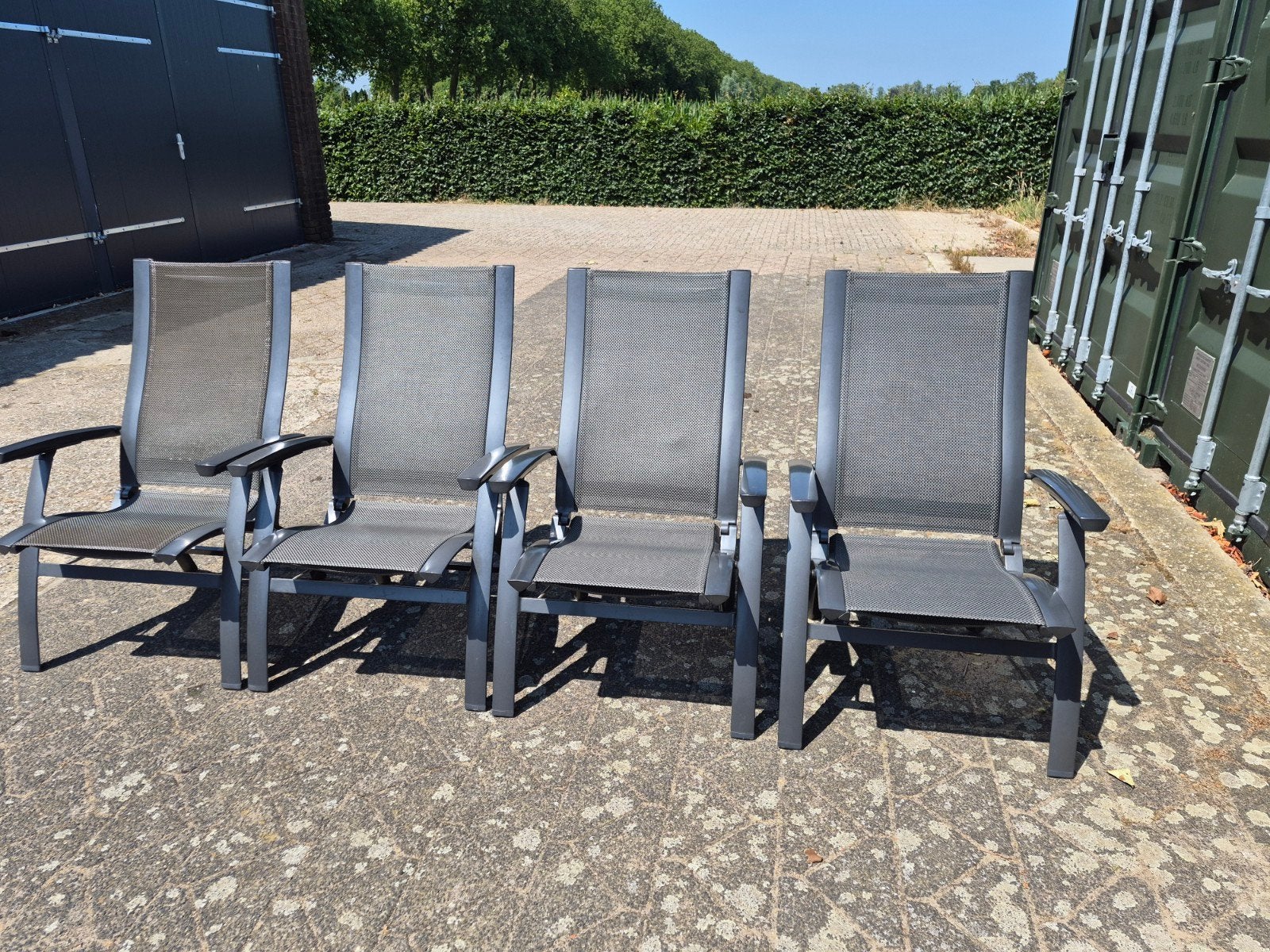 1, 2, 3 of 4 hartman primo stoelen, Ophalen, Gebruikt, Aluminium, Inklapbaar