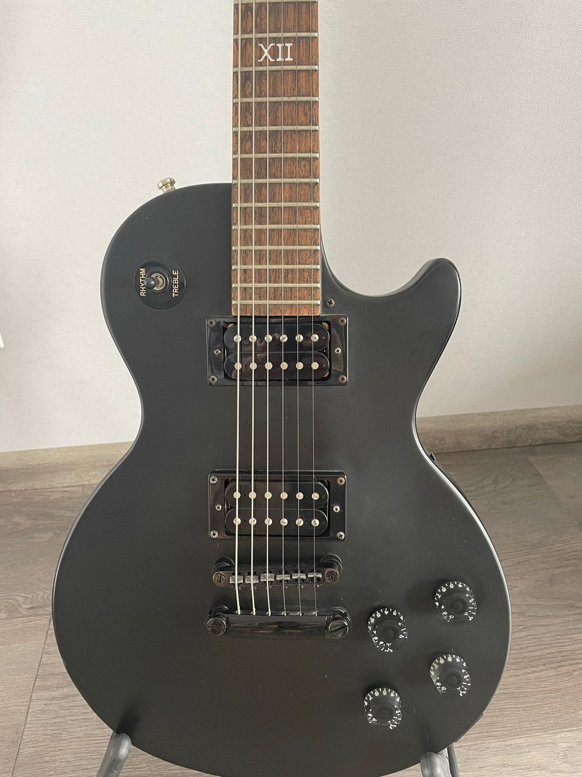 Epiphone Goth Les Paul - Mat Zwart Elektrische Gitaar, Ophalen, Gebruikt, Solid body, Epiphone