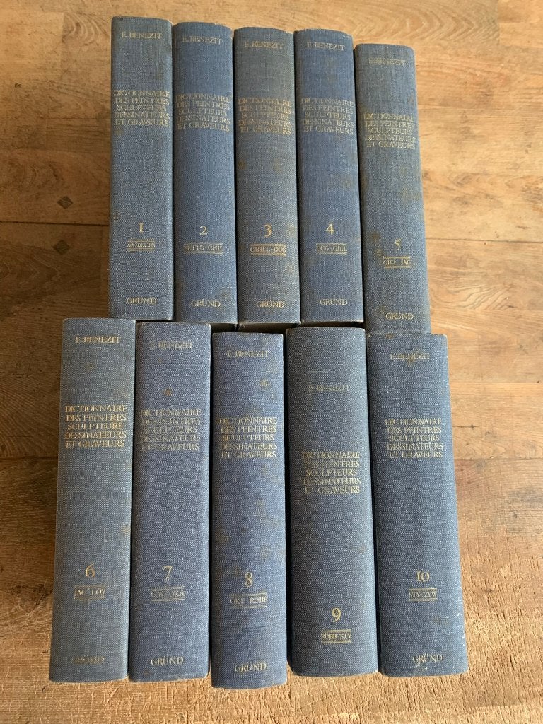 Benezit Dictionnaire des peintres 1976 10 delen compleet, Ophalen of Verzenden, Gelezen, Beeldhouwkunst