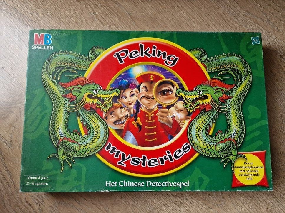 Peking Mysteries: Het Chinese Detectivespel (MB Spellen), Vijf spelers of meer, Ophalen of Verzenden, Gebruikt, MB Spellen