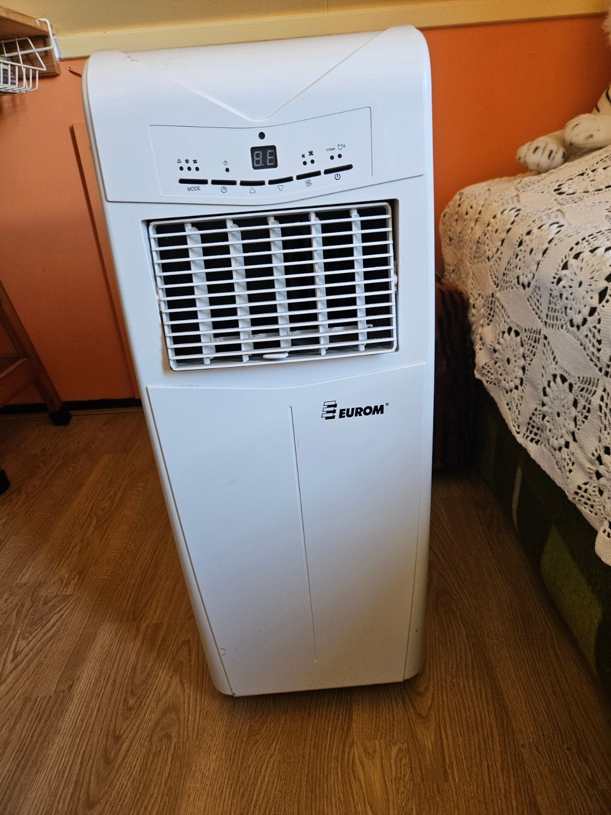 Eurom Mobiele Airco - Koelen en Ventileren, Ophalen, Gebruikt, Minder dan 60 m³, 3 snelheden of meer