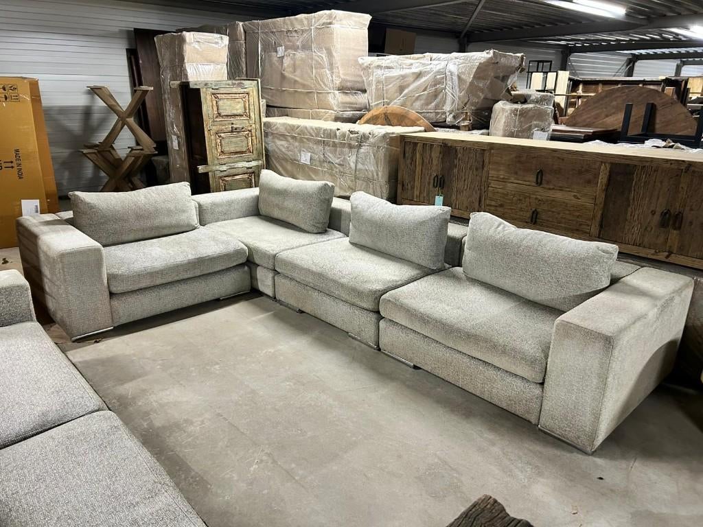 Grote hoekbank Macazz – 2 delen – €500 (zelf ophalen), Ophalen, Gebruikt, Hoekbank, 300 cm of meer