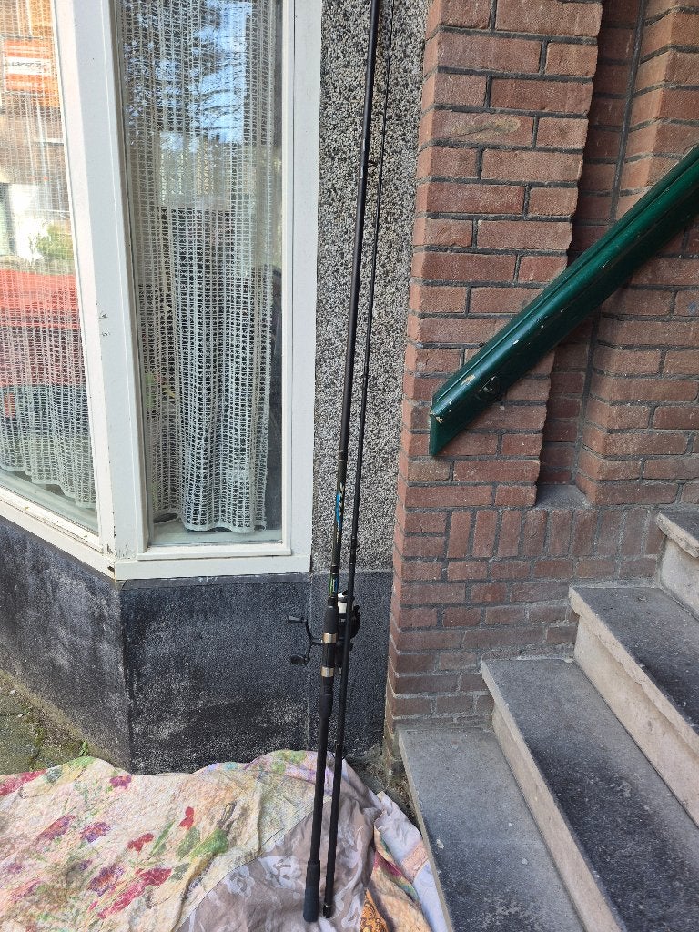 Karper Vishengel, Molen Spro compleet, Ophalen, Zo goed als nieuw, Werphengel