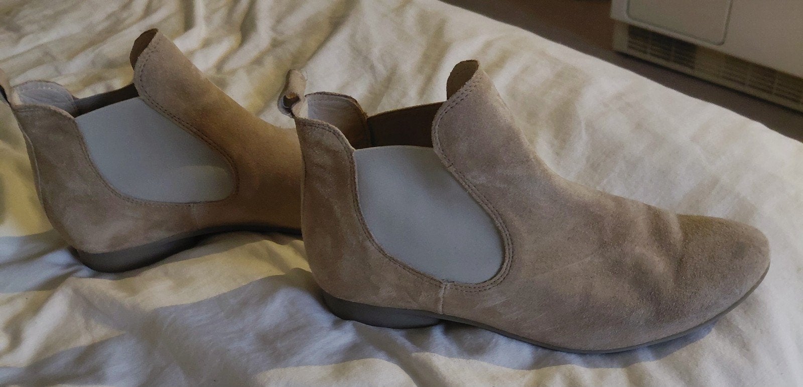 Think! Suède Enkellaarsjes Beige Maat 39, Ophalen, Beige, Think!, Lage of Enkellaarzen