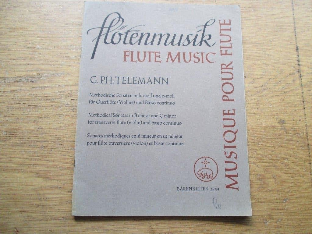 Telemann Fluitmuziek - Methodische Sonates B- en C-mineur, Muziek en Instrumenten, Gebruikt, Klassiek, Ophalen of Verzenden, Dwarsfluit of Piccolo