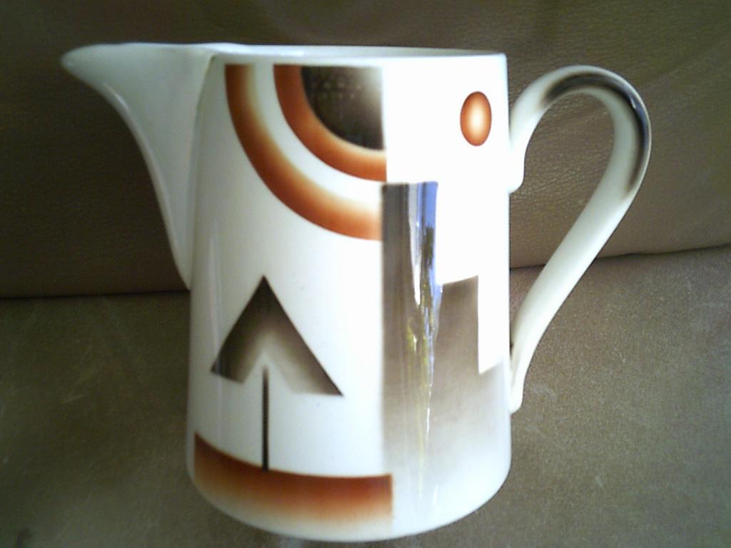 Societe ceramique melkkan spuitglazuur ART DECO, Ophalen of Verzenden