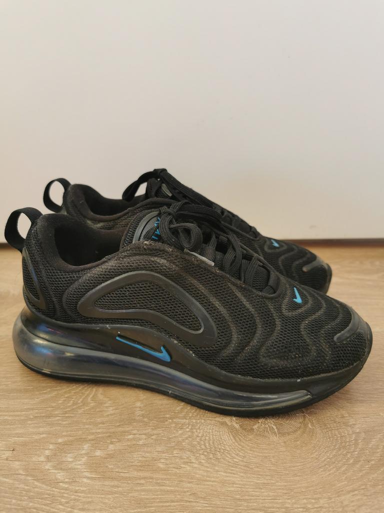 Nike Air Max 720 zwart/blauw maat 36,5, Ophalen of Verzenden, Gebruikt, Jongen, Sportschoenen