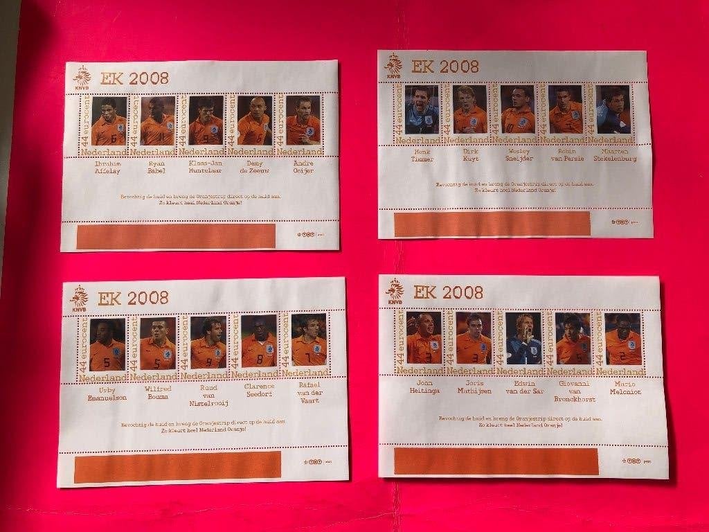persoonlijke postzegels 20 verschillende voetballers, Postzegels en Munten, Verzenden, Na 1940, Postfris