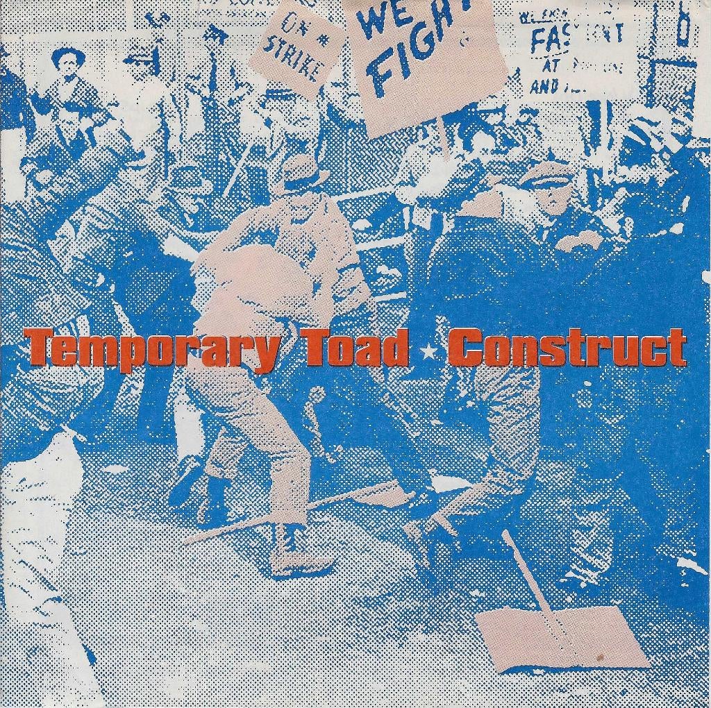 temporary toad-construct/split single-hardcore/punk/nederpun, Gebruikt, Verzenden, 7 inch, Single