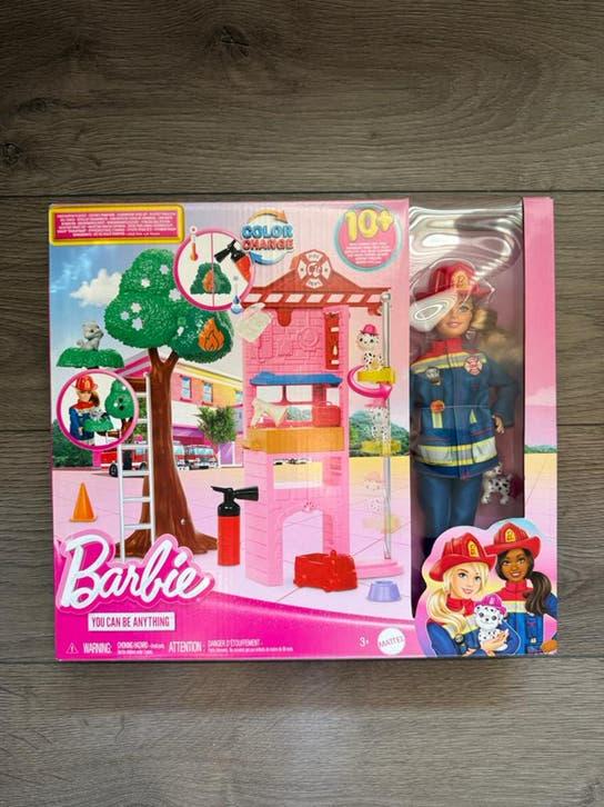 Barbie brandweer set,  nieuw in doos!, Ophalen of Verzenden, Meer dan 50 stukjes, Zo goed als nieuw, 6 jaar of ouder