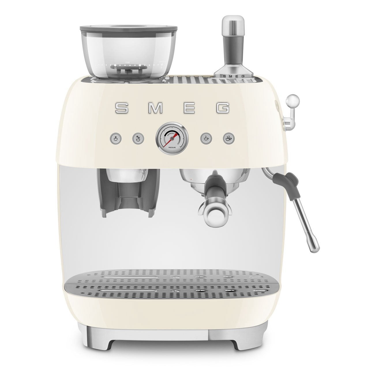 Smeg EGF03CREU retro Handmatige espressomachine Crème, Ophalen, Zo goed als nieuw