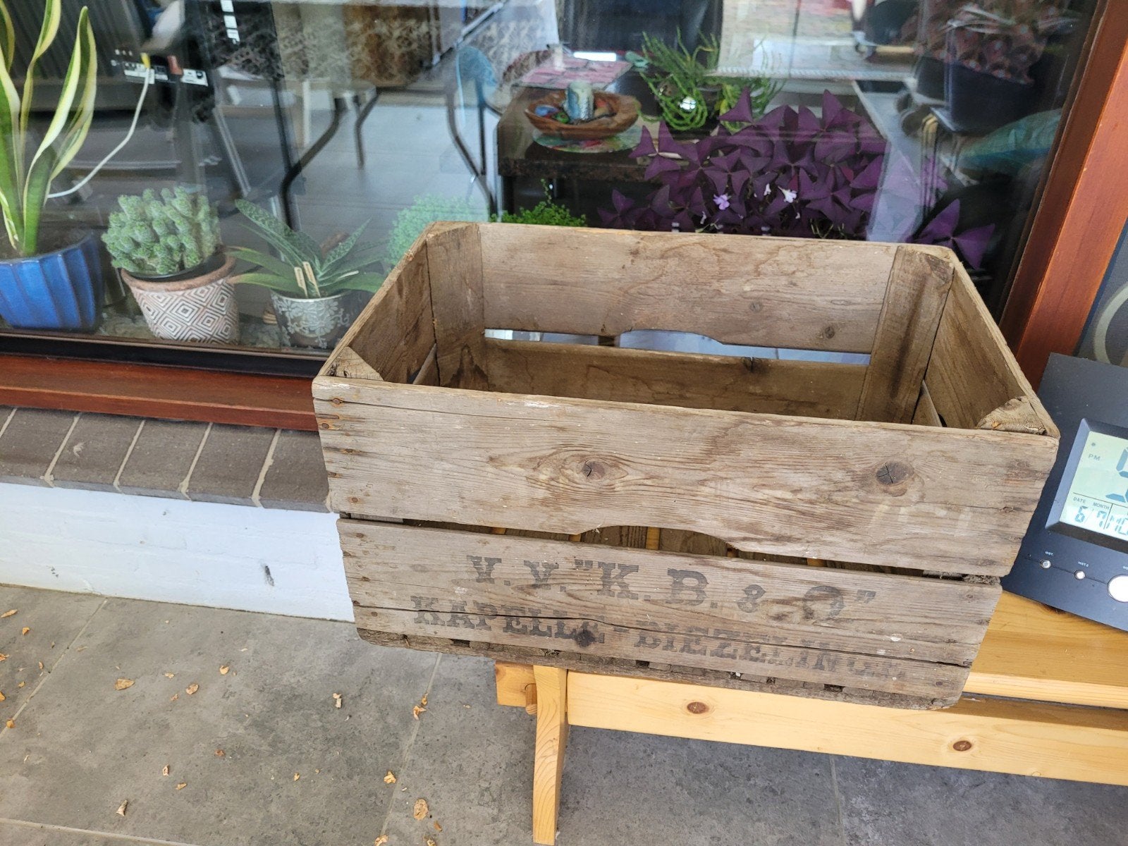 Oude fruitkist, Tuin en Terras, Ophalen, Gebruikt, Minder dan 30 cm, Rond