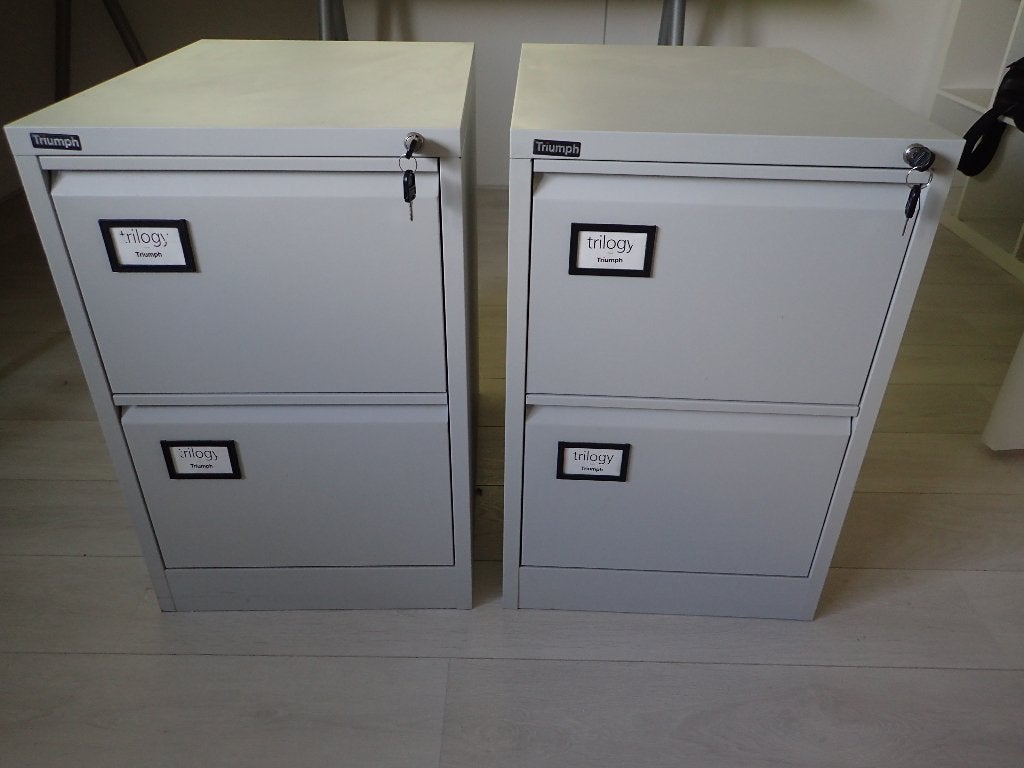 Archiefkasten x2 voor hangmappen, Ophalen, Gebruikt, 50 tot 100 cm, Minder dan 100 cm