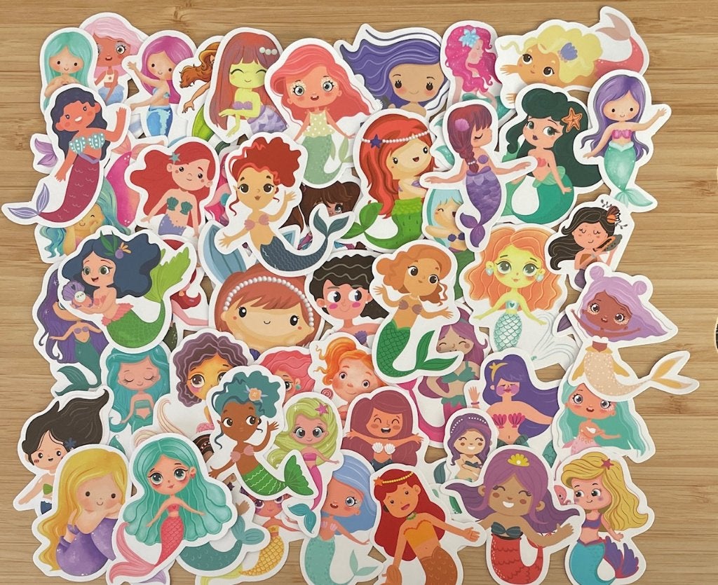Zeemeerminnen, Mermaid stickers, Verzenden, Nieuw
