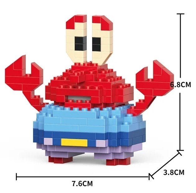 mr krabs SpongeBob bouwstenen figuur - nieuw in verpakking, Ophalen of Verzenden