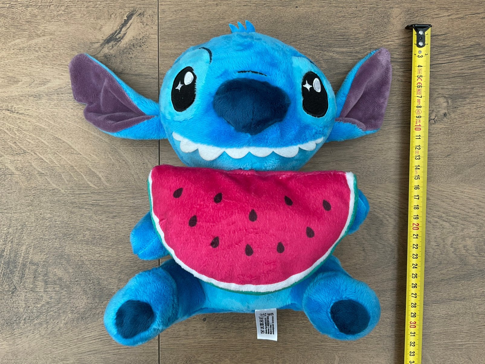 Nieuwe Disney Stitch met watermeloen knuffel, Lilo & Stitch, Ophalen, Overige figuren, Nieuw, Knuffel