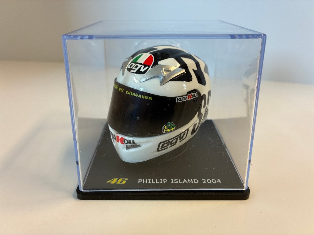 69725: Helm - MotoGP - Valentino Rossi - Phillip island 2004, Overige typen, Zo goed als nieuw, Bachsatztstr. 54 D 72131 Ofterdingen, Germany