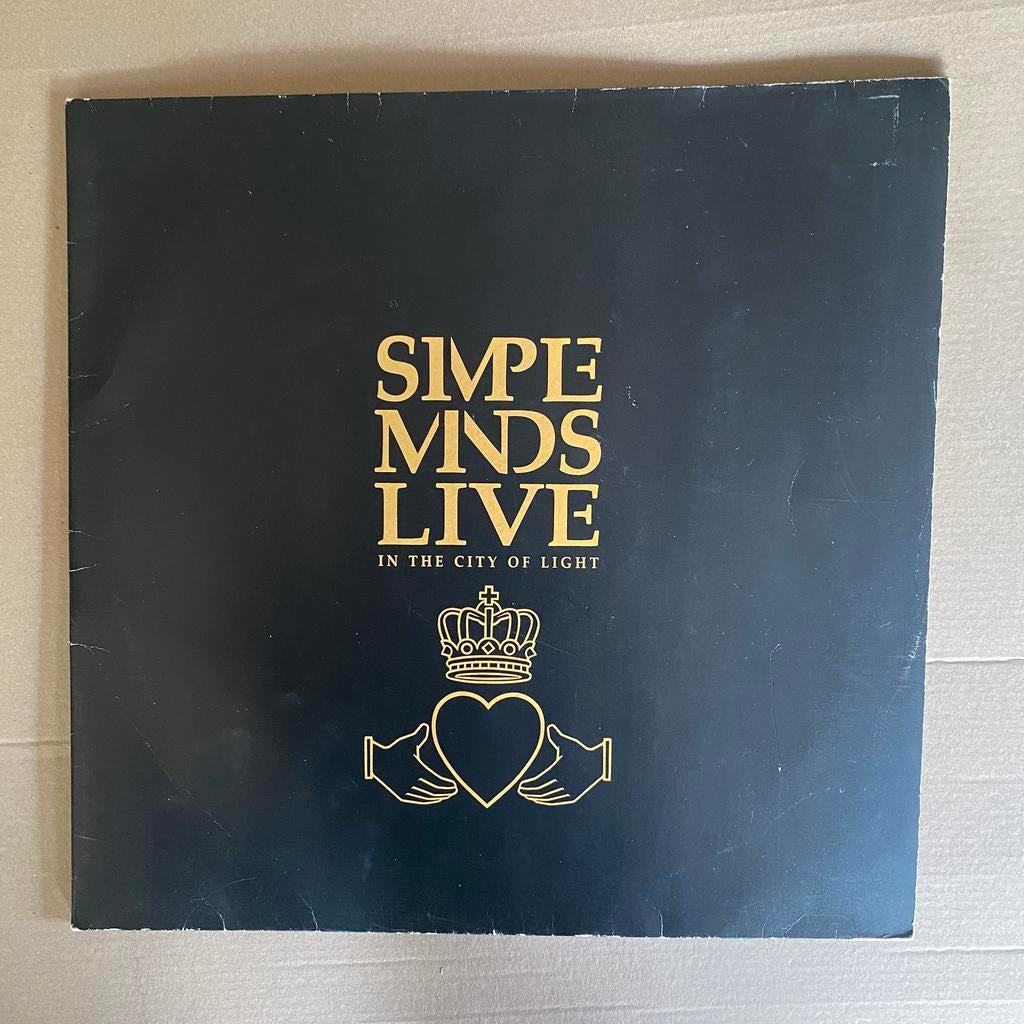 Dubbel lp - simple minds - live, in city of light, Cd's en Dvd's, Vinyl | Rock, Ophalen of Verzenden, Gebruikt, 12 inch, Poprock