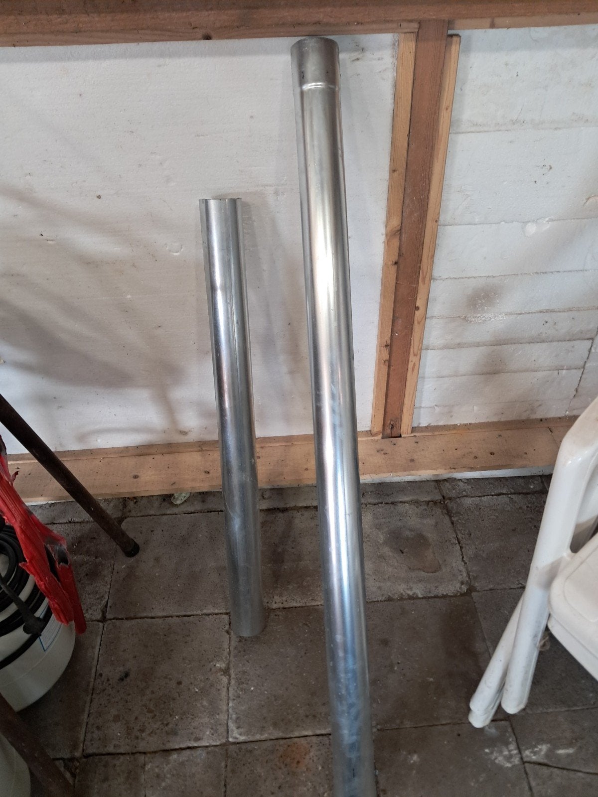 Regenpijp 80mm met bevestigingsmateriaal, Ophalen, Overige materialen, Gebruikt, 2 tot 4 meter