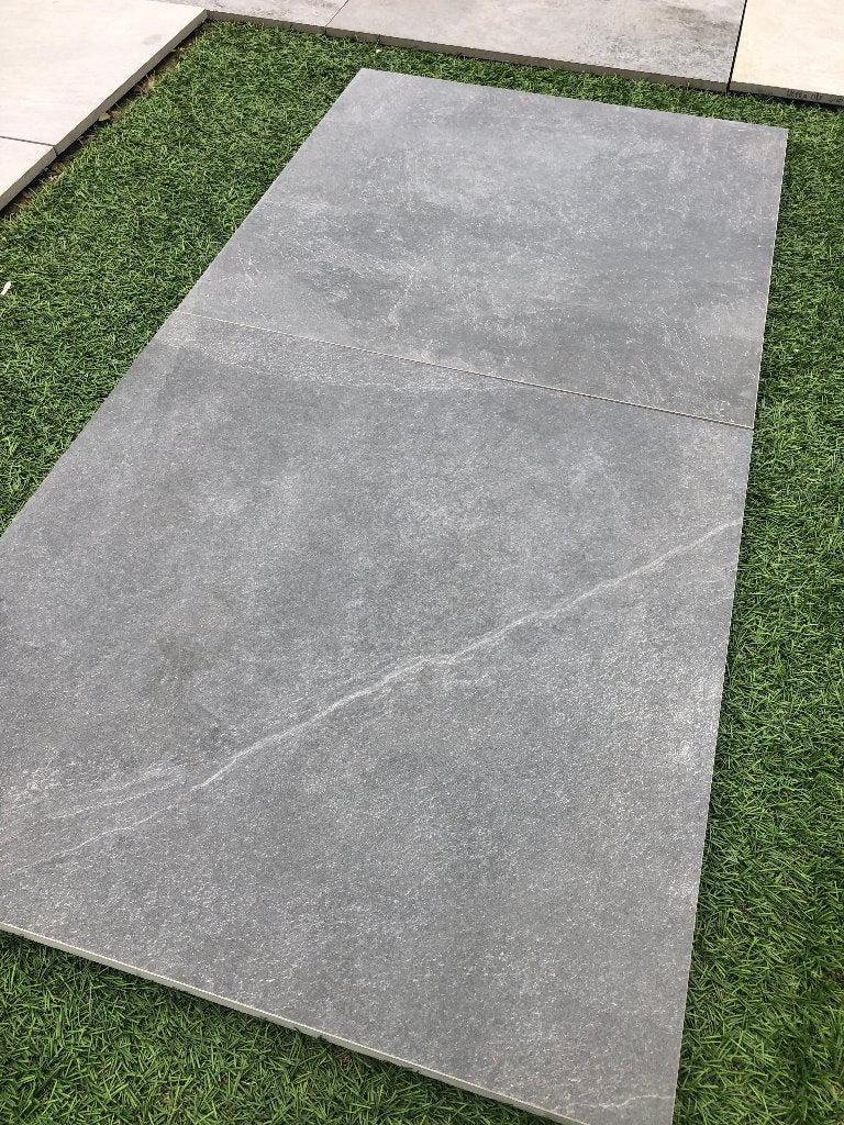 keramische terrastegels 80x80x3 slate grey 1 ste keus, Keramiek, Nieuw, Ophalen of Verzenden, 10 m² of meer