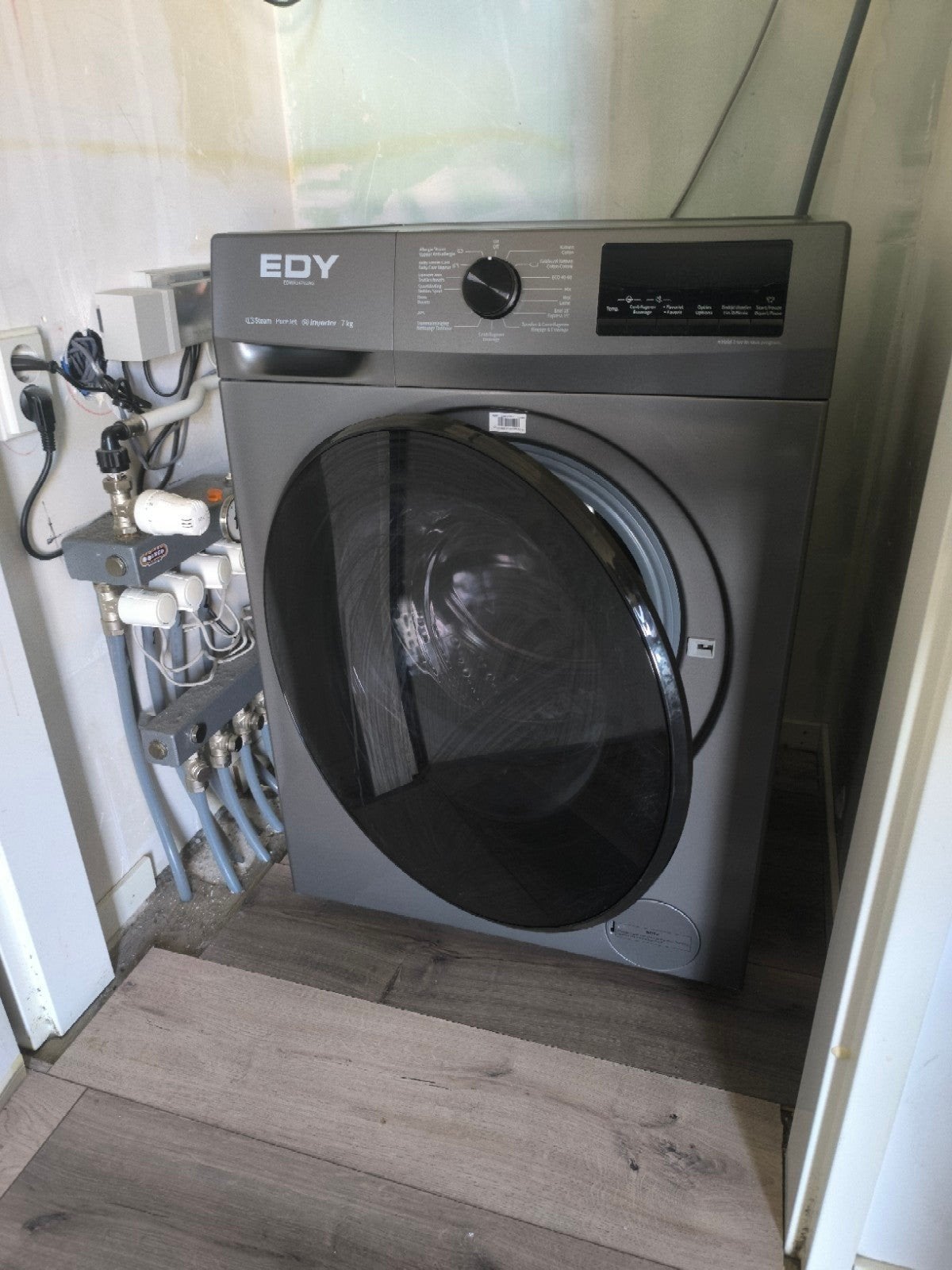 EDY Wasmachine 7kg - Zo goed als nieuw, Nieuw, Ophalen of Verzenden, 85 tot 90 cm, 1200 tot 1600 toeren
