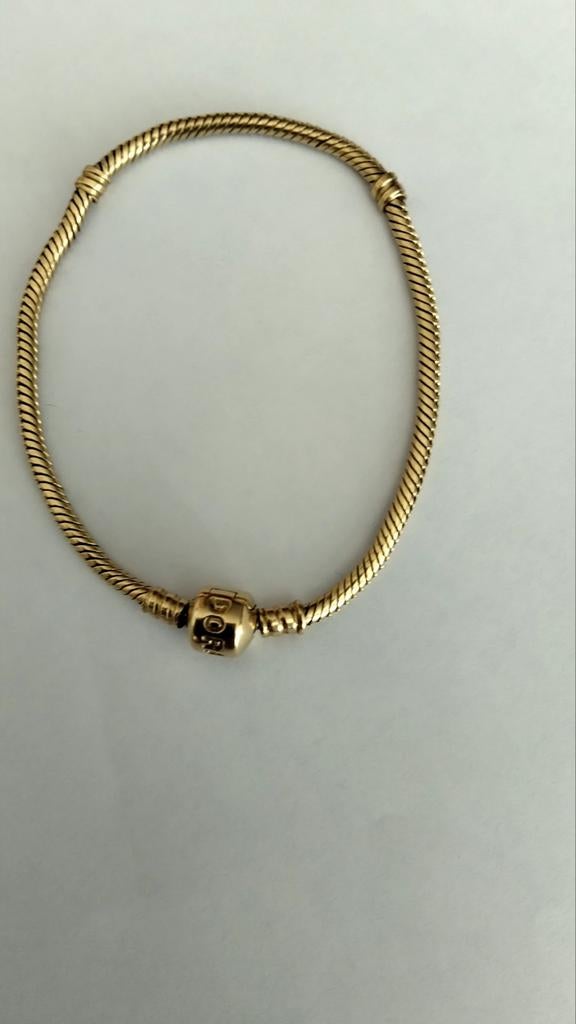 Originele Pandora armband 14 Karaat goud 585 ALE, Sieraden, Tassen en Uiterlijk, Armbanden, Ophalen of Verzenden, Zo goed als nieuw