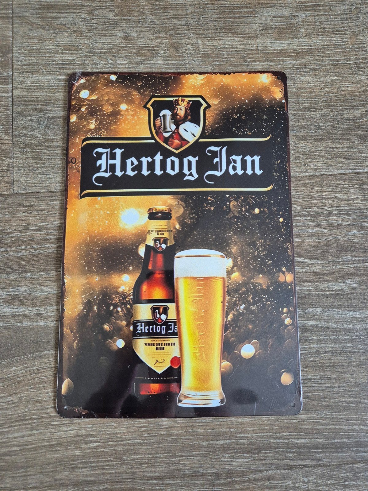 Hertog Jan bier Wandbord, Verzamelen, Ophalen of Verzenden, Nieuw, Reclamebord, Plaat of Schild, Hertog Jan