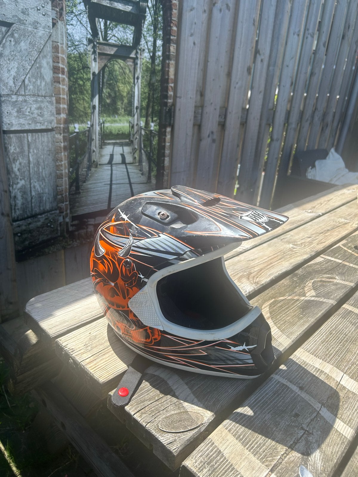 Crosshelm - Maat XS, Motoren, Kleding | Motorhelmen, XS, Tweedehands, Ophalen, Overige merken