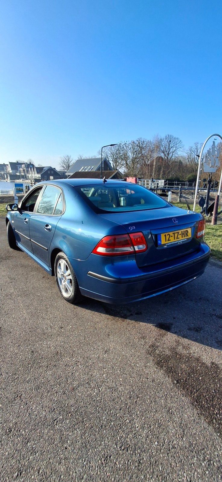 Saab 9-3 .2.0 Turbo,150 pk !!!.tijdloos!! 2007 .goedkoop.!!!, Auto's, Saab, 4 cilinders, Blauw, Origineel Nederlands, 75 €/maand