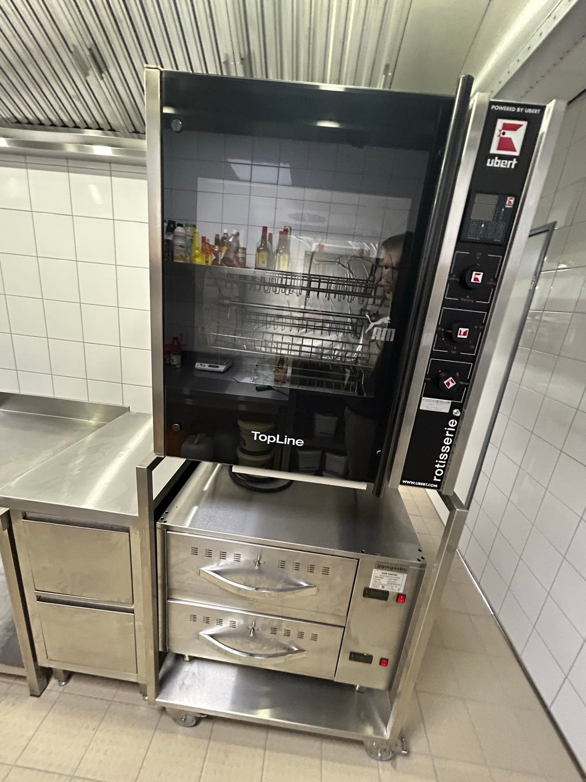2x Horeca Ubert TopLine Rotisserie RT-403 - Bj. 2019, Ophalen, Gebruikt, Ovens, Magnetrons en Steamers