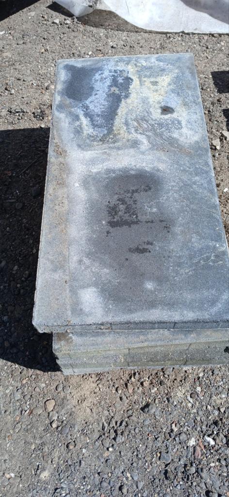 Tegels antraciet, Tuin en Terras, Tegels en Klinkers, Ophalen, Beton, Terrastegels