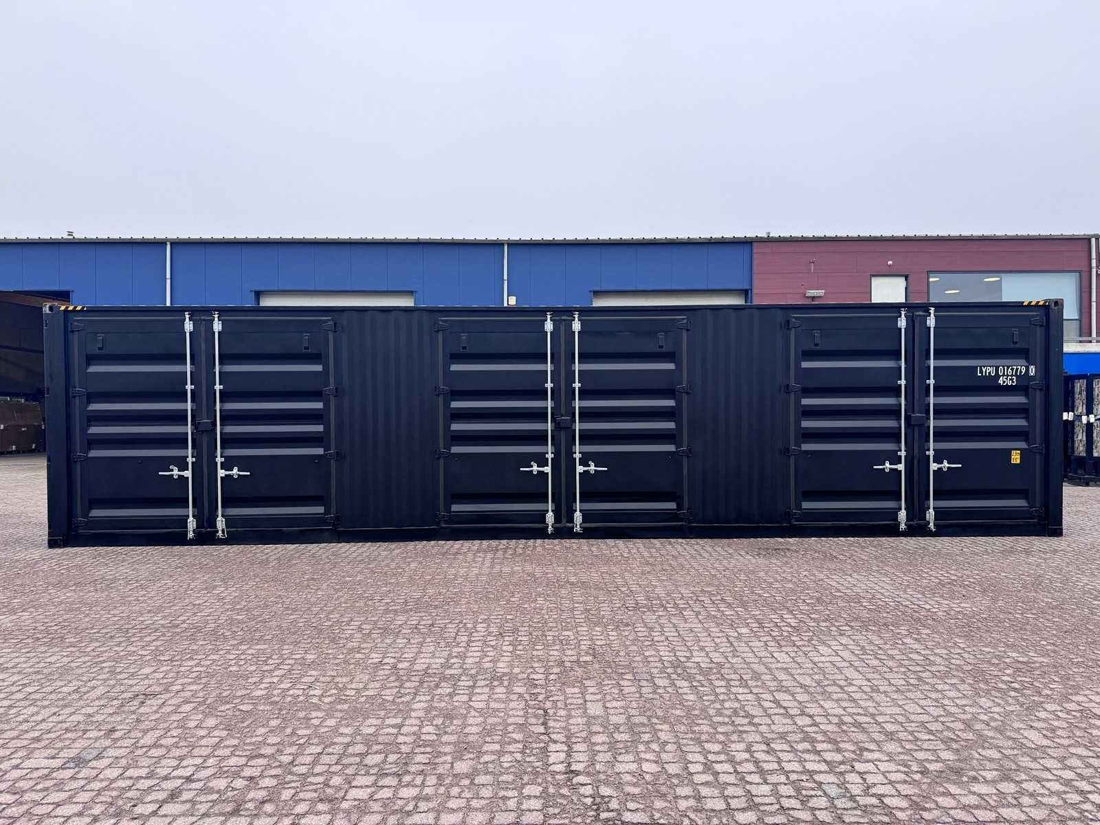 40ft High Cube HQ / 12 meter Opslagcontainer met 3 zijdeuren