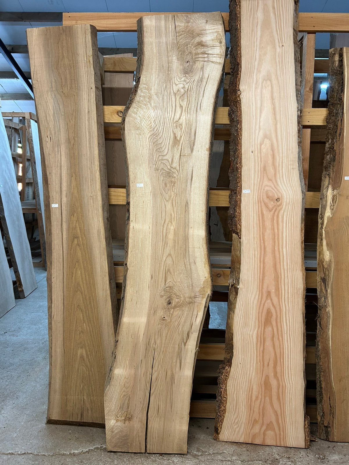 Nr 71/ Essen boomstamblad ca 5x45x250cm, Ophalen, Zo goed als nieuw, Minder dan 180 cm, Palen
