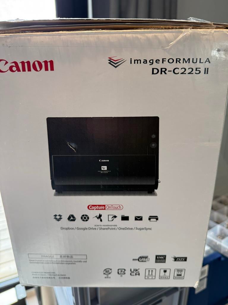 Canon imageFORMULA DR-C225 II Documentscanner, Computers en Software, Scanners, Ophalen of Verzenden, Zo goed als nieuw, Documentscanner