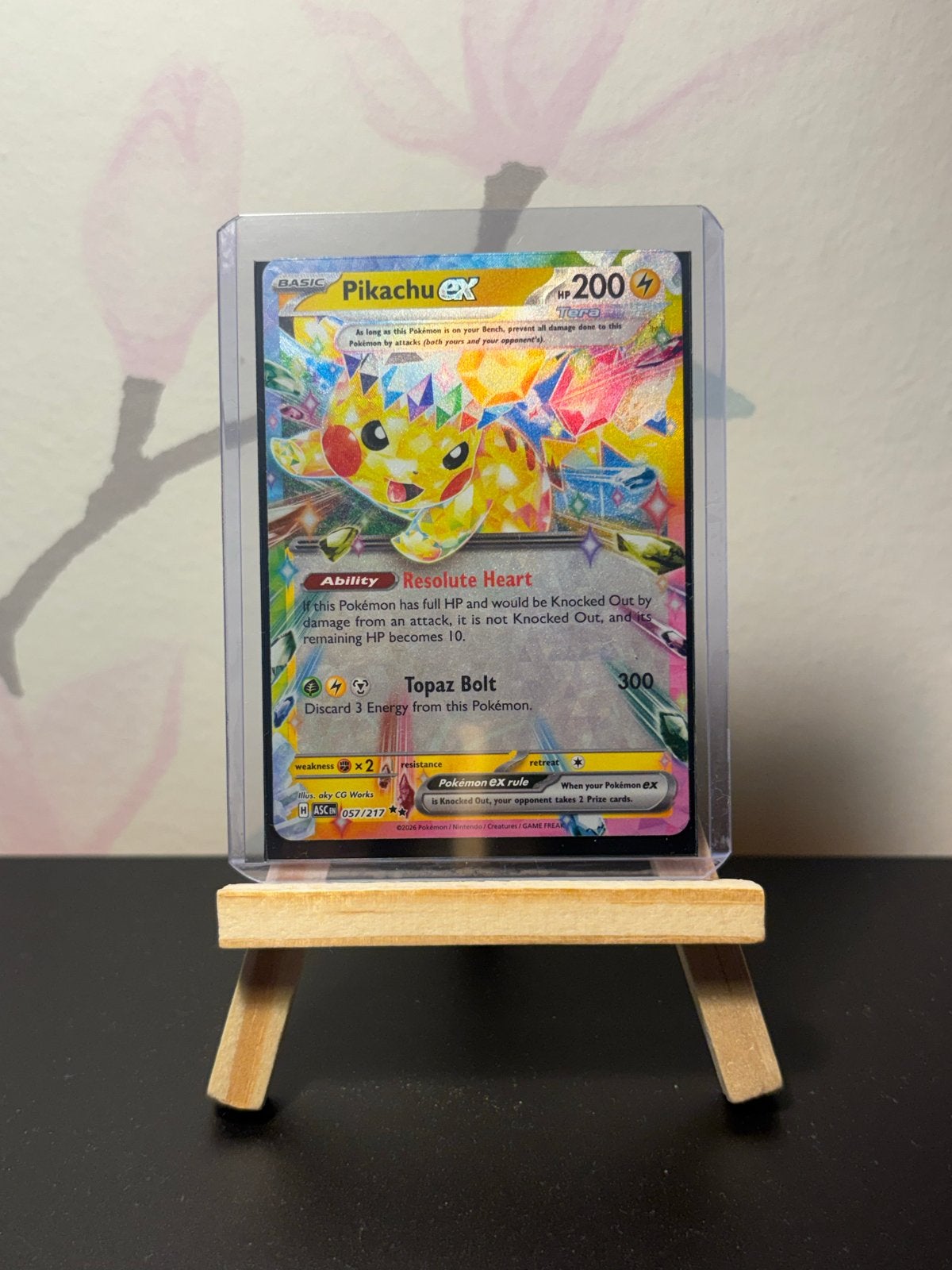 Pikachu ex 057/217, Ophalen of Verzenden, Zo goed als nieuw, Losse kaart