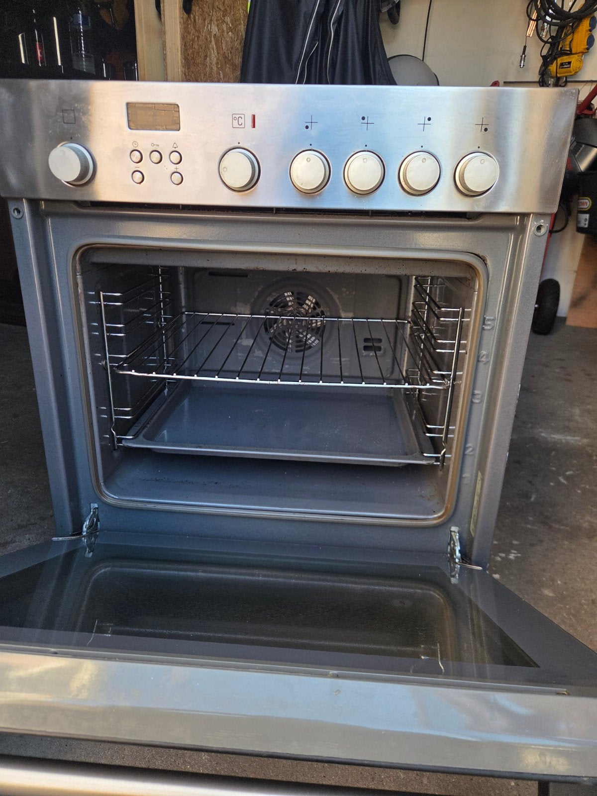 Gebruikte RVS Heteluchtoven met Grillfunctie, Ophalen, Hete lucht, 60 cm of meer, Oven met grill