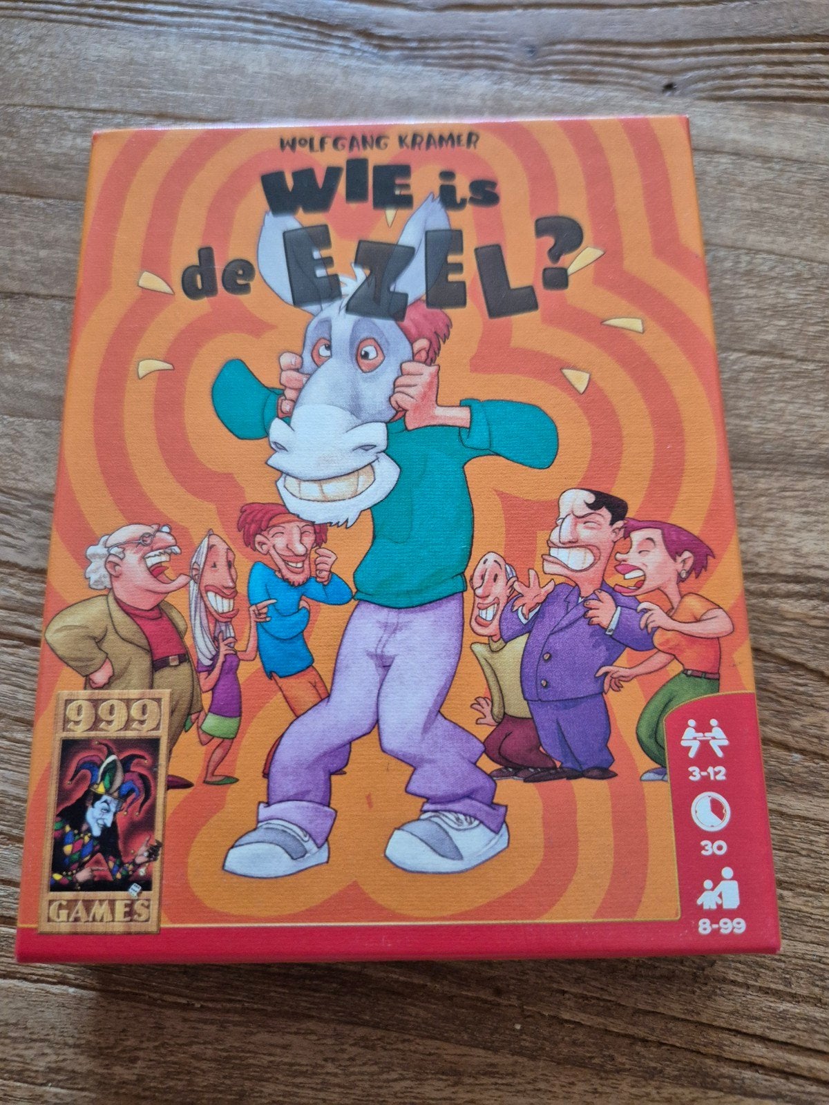 Wie is de Ezel? Kaartspel - Nieuw, Drie of vier spelers, Ophalen of Verzenden, Nieuw, 999 Games