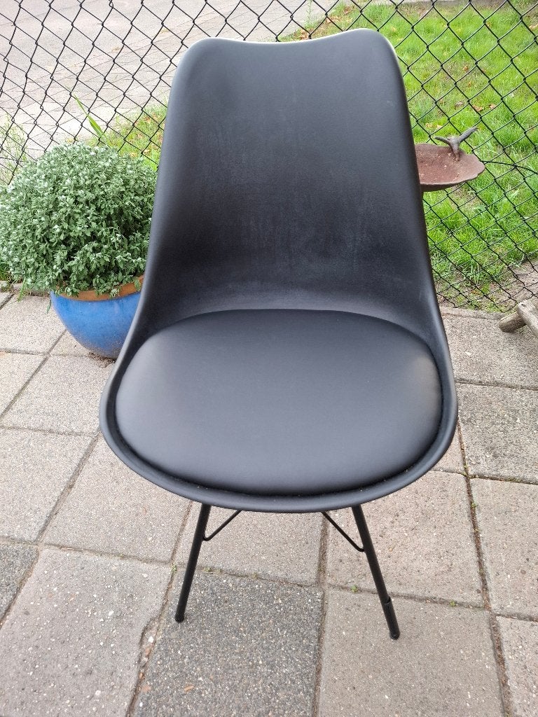Keukenstoelen 4 stuks, Huis en Inrichting, Stoelen, Ophalen, Zwart, Zo goed als nieuw, Vier