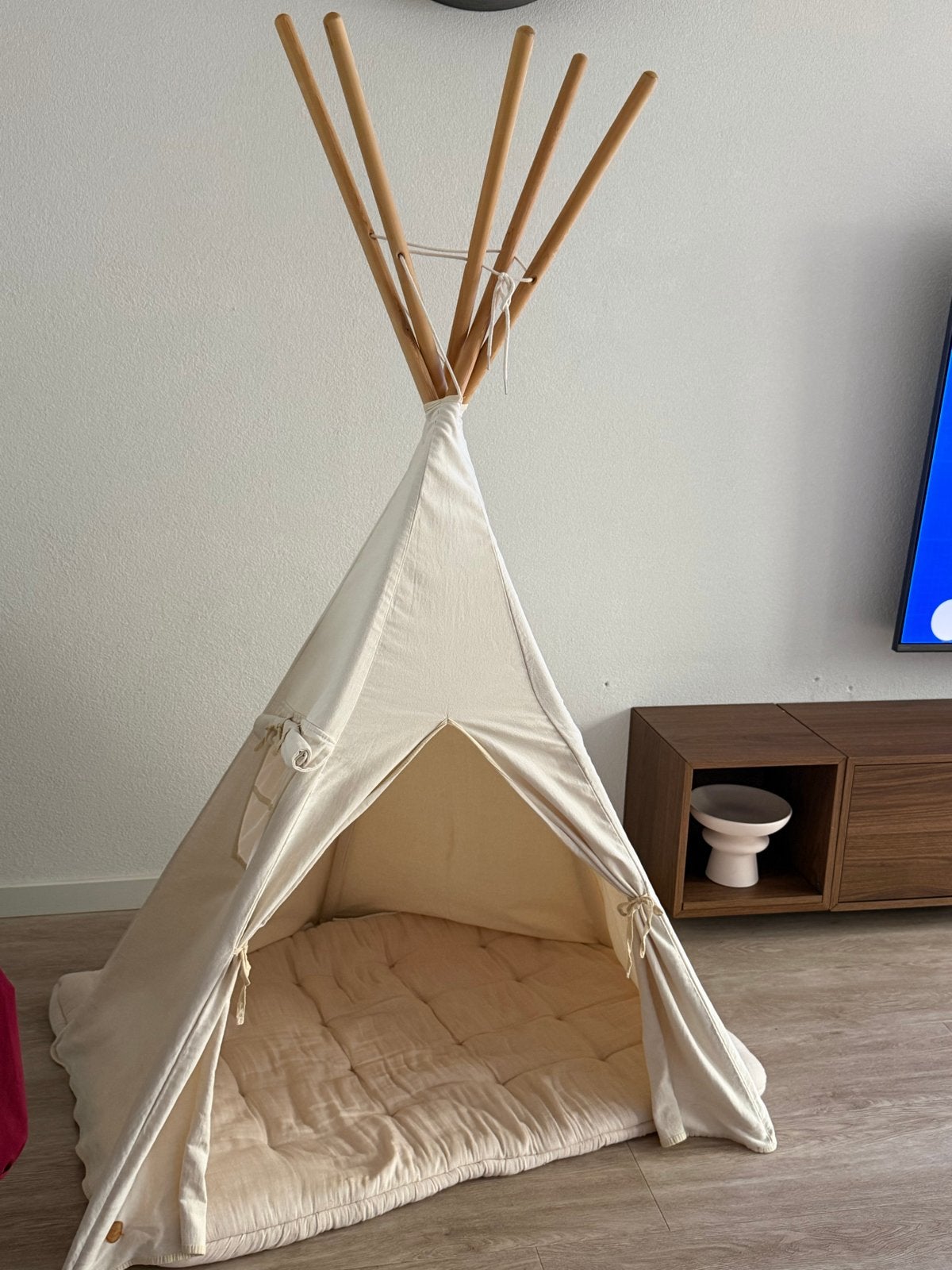 Petit Amelie tipi tent met speelkleed, Ophalen, Gebruikt, Overige materialen