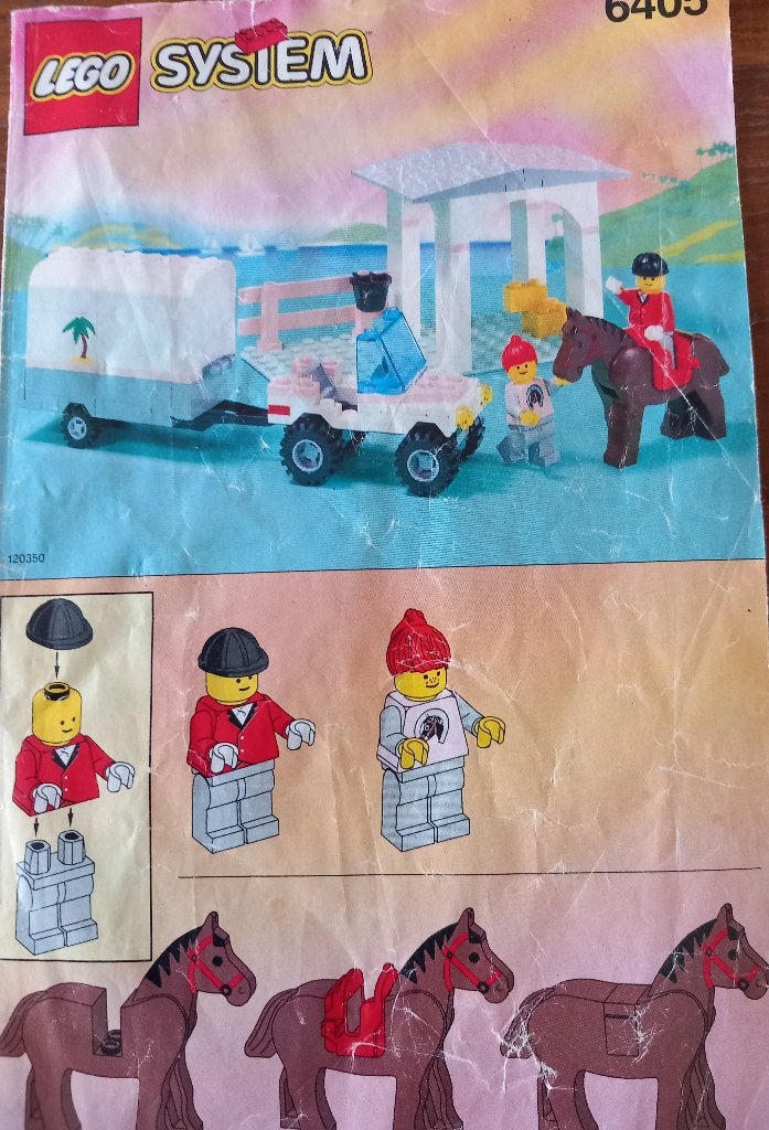 lego 6405-1 lego system lego city Zonsondergangs stallen, Lego, Ophalen of Verzenden, Inclusief instructies, Complete set