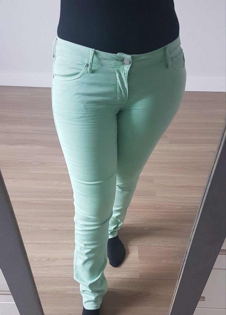 Mustang Groen Jasmin Slim Lime W31 L34 Ongedragen Lang, Overige kleuren, Verzenden, Nieuw, W30 - W32 (confectie 38/40)