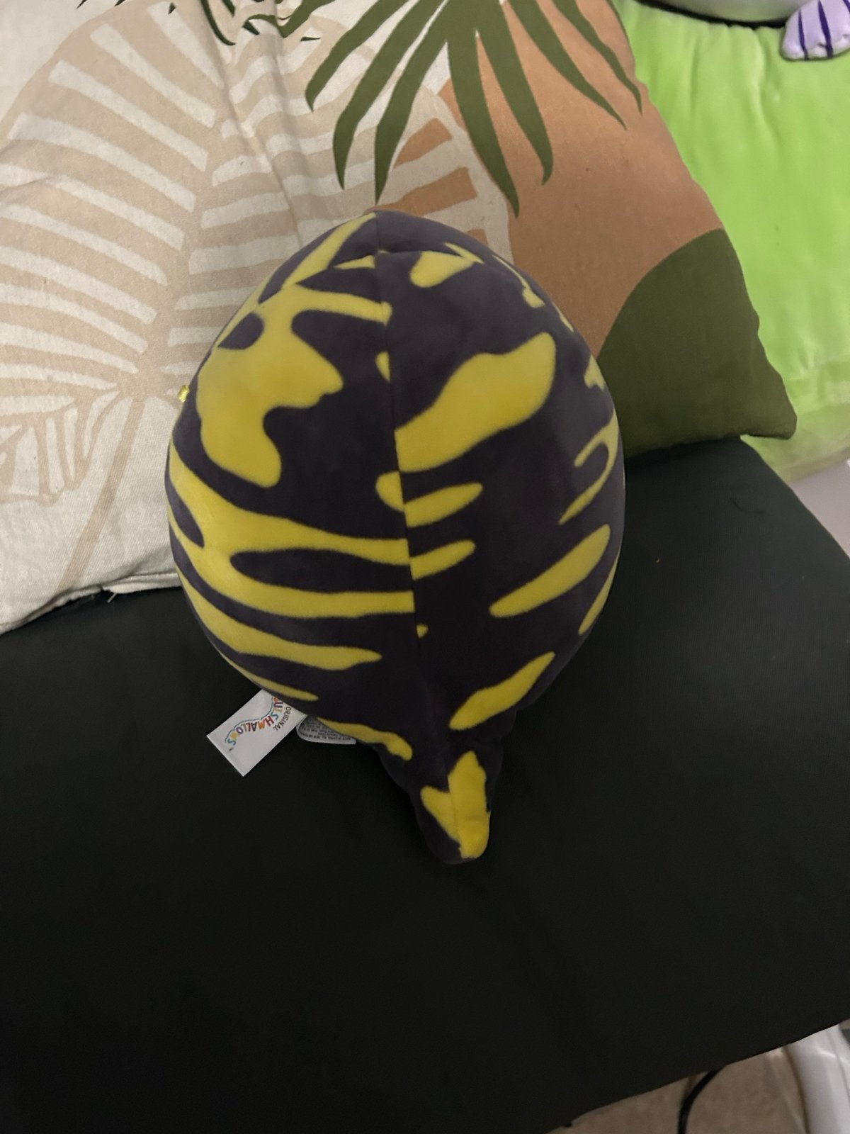 Squishmallow Geel Zwart Knuffel, Overige typen, Ophalen of Verzenden, Zo goed als nieuw, Middelgroot (20 tot 80 cm)