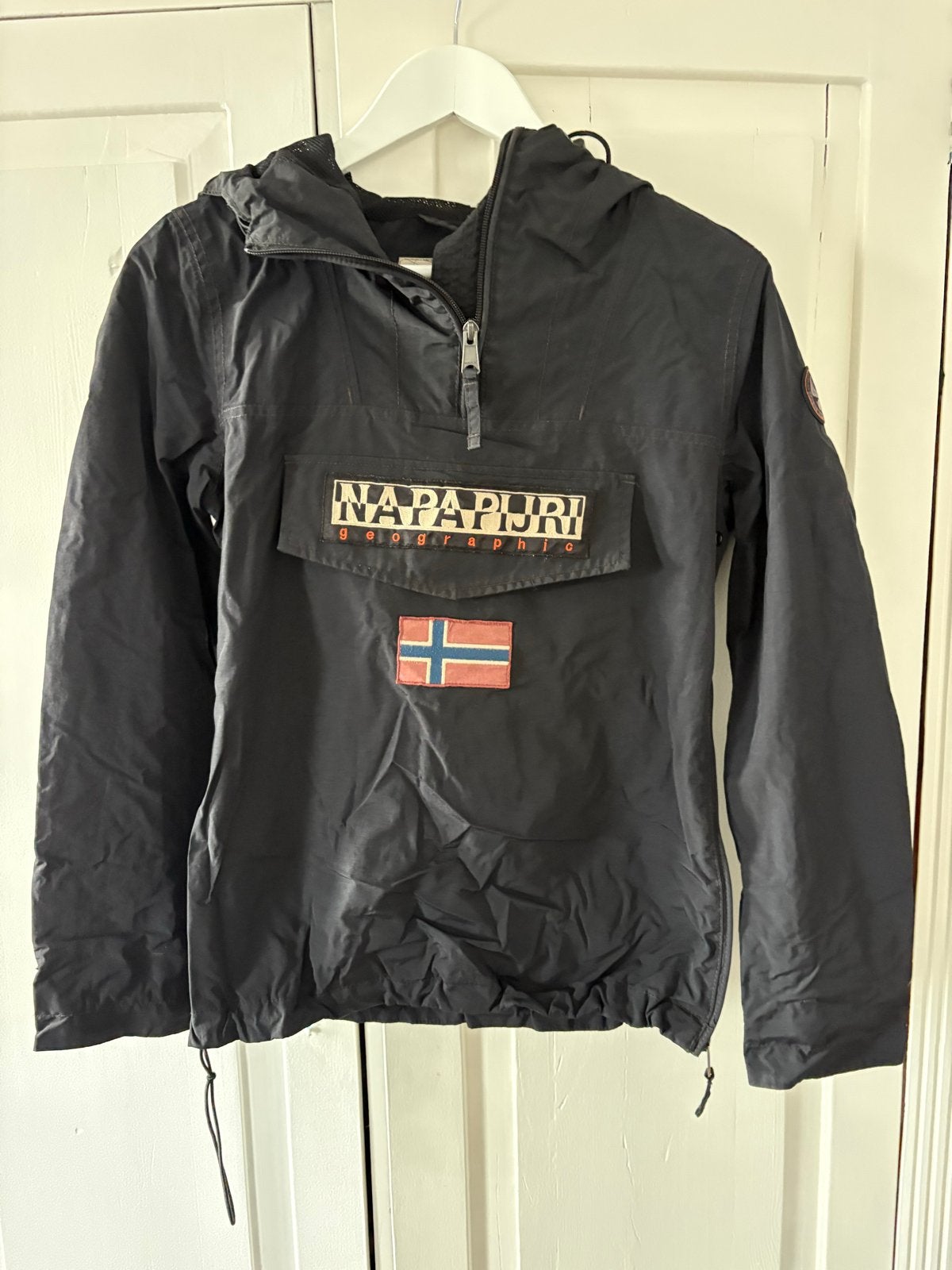Napapijri Skidoo Anorak Jas Zwart Maat XS, Ophalen of Verzenden, Zo goed als nieuw, Maat 34 (XS) of kleiner, Zwart