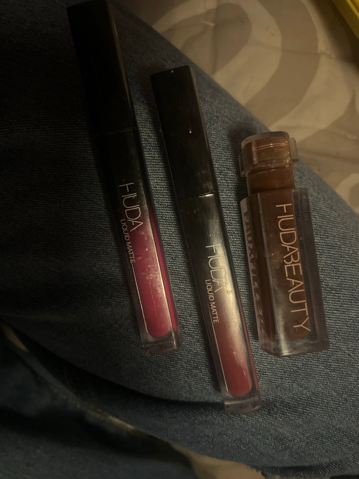 Huda Beauty Liquid Matte Lipsticks - Set van 3, Lippen, Ophalen of Verzenden, Zo goed als nieuw, Make-up