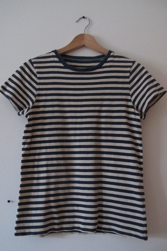 Blue striped T-shirt, Blauw, Ophalen of Verzenden, Zo goed als nieuw, Korte mouw