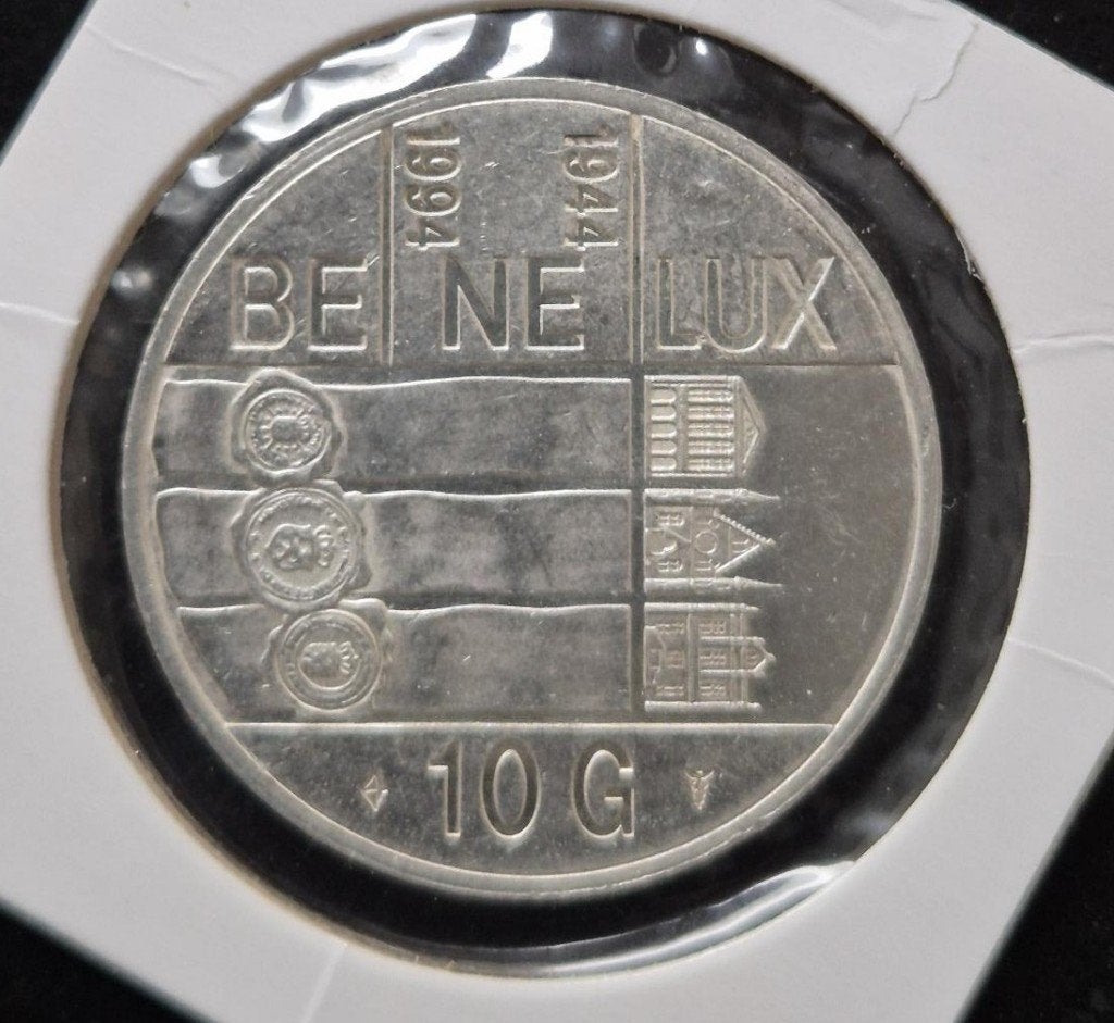 10 gulden 1994 50 jaar Benelux Zilver, Verzenden, Koningin Beatrix, 10 gulden, Zilver