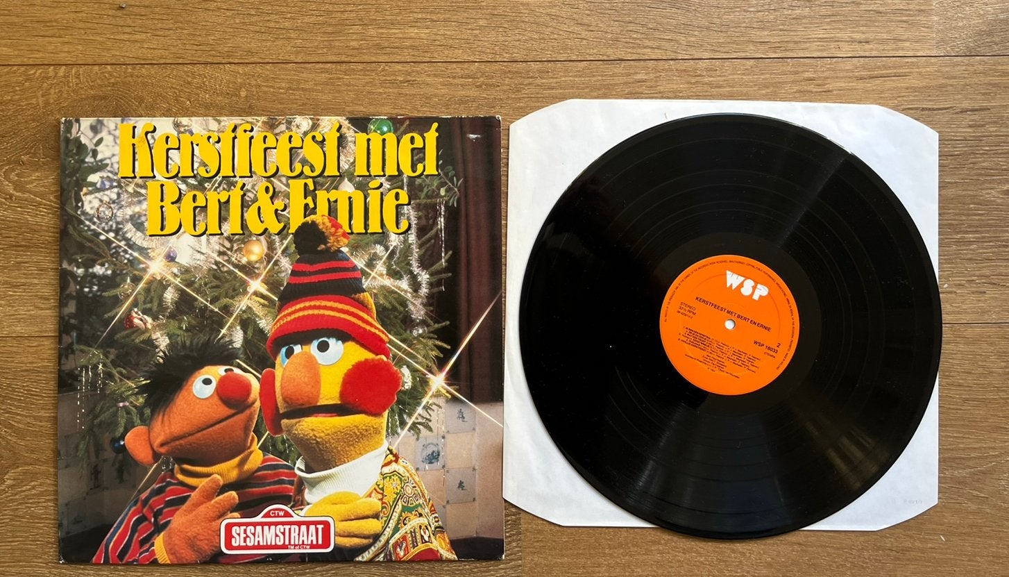 Bert & Ernie – Kerstfeest Met Bert & Ernie LP, Ophalen of Verzenden, Zo goed als nieuw, LP