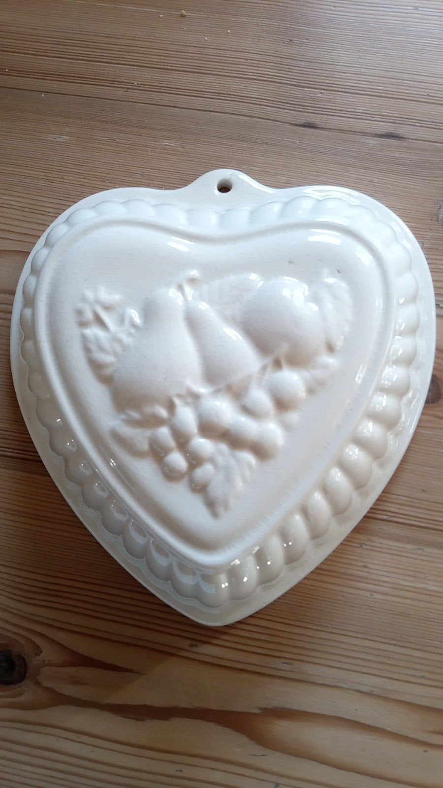 puddingvorm hart gebroken wit, Ophalen of Verzenden